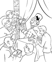 coloriage ratatouille interview journalistes